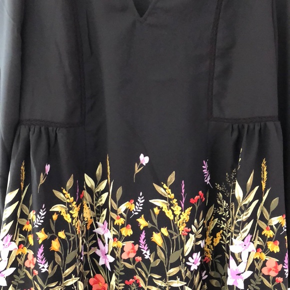 Old Navy Floral-Print Georgette Swing Dress Womens - Picture 4 of 4